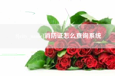 曲靖消防证怎么查询系统
