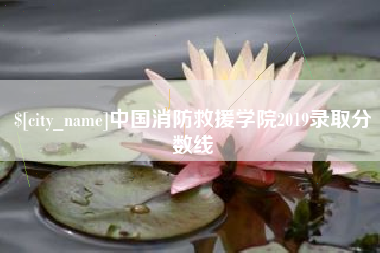 曲靖中国消防救援学院2019录取分数线