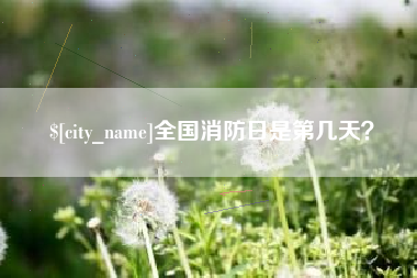 曲靖全国消防日是第几天？