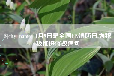 曲靖11月9日是全国119消防日,为积极推进修改病句