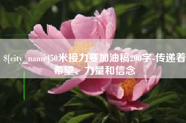 曲靖50米接力赛加油稿200字-传递着希望、力量和信念
