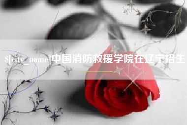 曲靖中国消防救援学院在辽宁招生
