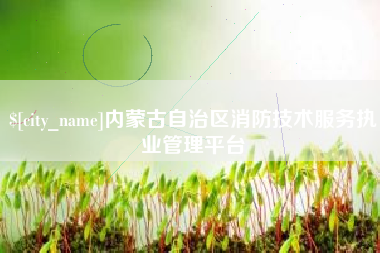 曲靖内蒙古自治区消防技术服务执业管理平台