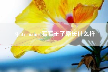 曲靖看看王子豪长什么样