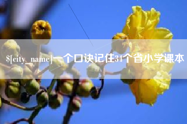 曲靖一个口诀记住34个省小学课本