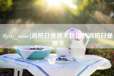 曲靖消防日是哪天我国的消防日是哪天