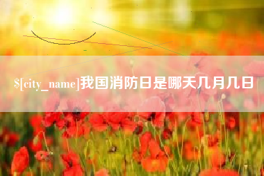 曲靖我国消防日是哪天几月几日