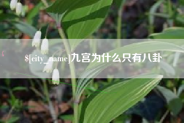 曲靖九宫为什么只有八卦