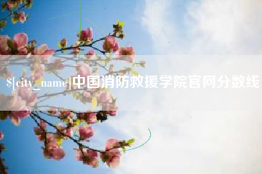 曲靖中国消防救援学院官网分数线