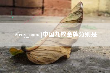 曲靖中国九枚金牌分别是