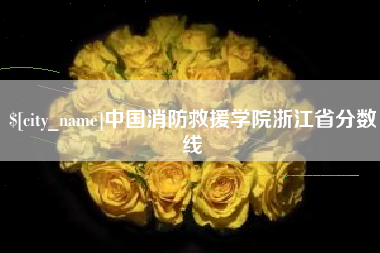 曲靖中国消防救援学院浙江省分数线