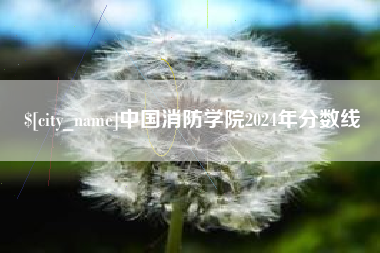 曲靖中国消防学院2024年分数线