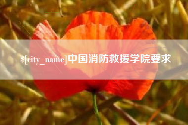 曲靖中国消防救援学院要求