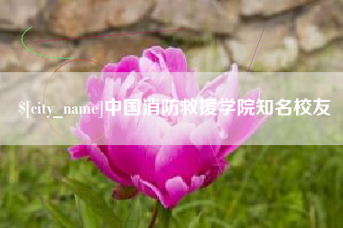 曲靖中国消防救援学院知名校友