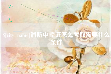 曲靖消防中控证怎么考取需要什么条件