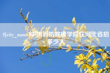 曲靖中国消防救援学院在河北省招多少人