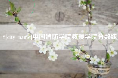 曲靖中国消防学院救援学院分数线